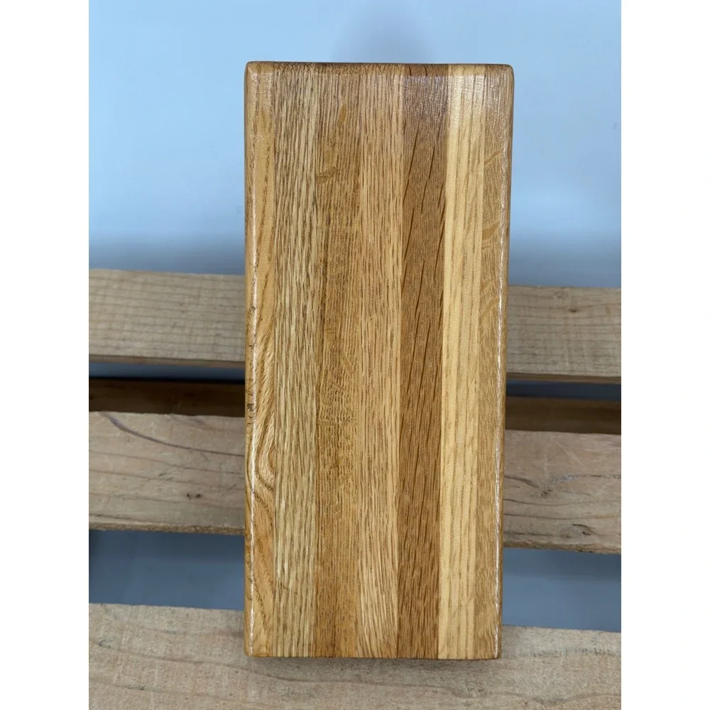 Cutco 5 Slot Wooden Knife Block Oak Wood Kitchen Storage‎ Made in USA Honey